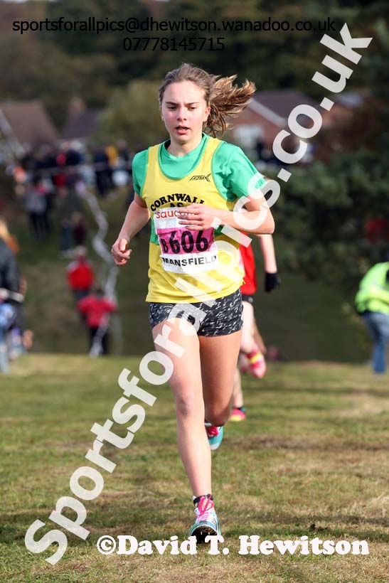 Girls under-13s, 2016 National Cross Country Relays, Berry Hill Park, Mansfield. Photo: David T. Hewitson/Sports for All Pics